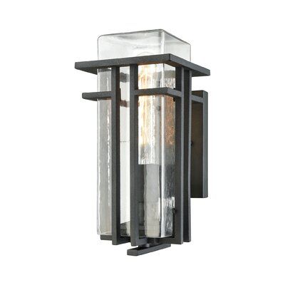 Modern Outdoor Wall Lighting | Allmodern Pertaining To Felsted Matte Black 2 &#8211; Bulb Outdoor Armed Sconces (View 11 of 20)