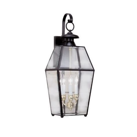 Norwell Lighting 1067 Old Colony 3 Light 28" Tall Outdoor With Regard To Carrington Beveled Glass Outdoor Wall Lanterns (Photo 1 of 20)