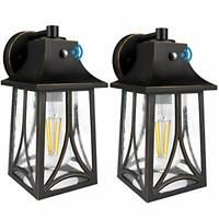 Outdoor Wall Lantern W/ Dusk To Dawn Photocell Sensor In Manteno Black Outdoor Wall Lanterns With Dusk To Dawn (View 7 of 20)
