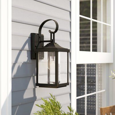 Outdoor Wall Lights & Sconces You'll Love In 2020 | Wayfair Throughout Felsted Matte Black 2 &#8211; Bulb Outdoor Armed Sconces (View 7 of 20)