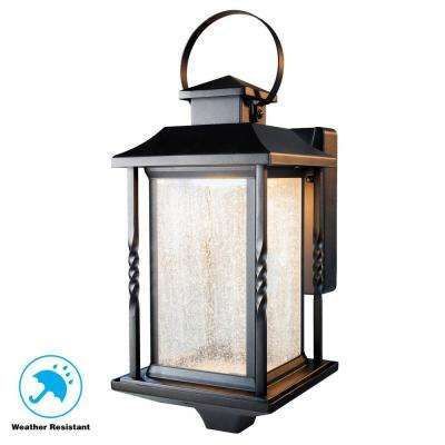 Portable Black Outdoor Integrated Led Wall Mount Lantern # Regarding Vernie Black Integrated Led Outdoor Bulkhead Lights (View 20 of 20)