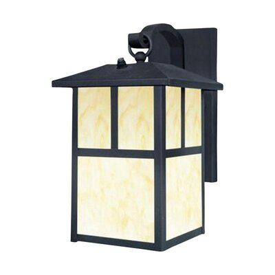 Red Barrel Studio® Revere Black 1 – Bulb Outdoor Wall Pertaining To Manteno Black Outdoor Wall Lanterns With Dusk To Dawn (View 2 of 20)
