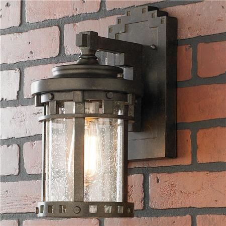 Seeded Glass Prairie Style Outdoor Wall Lantern – Medium Pertaining To Chelston Seeded Glass Outdoor Wall Lanterns (Photo 20 of 20)