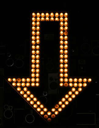 Signsneon0059 – Free Background Texture – Sign Arrow Neon With Sheard Textured Black 2 – Bulb Wall Lanterns (View 12 of 20)