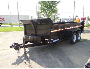 Sure Trac 14' Dump Trailer With Ramps | Advantage Trailer With Marina Way Bronze 2 – Bulb Outdoor Barn Lights (Photo 18 of 20)