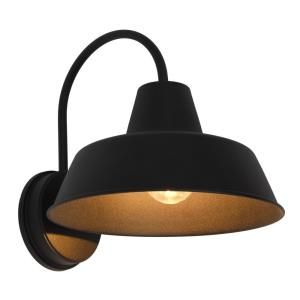 Sylvania Weymouth 1 Light Antique Black Outdoor Wall Mount In Leslie Black Outdoor Barn Lights (View 14 of 20)