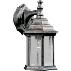 Talista 1 Light Outdoor River Rock Wall Lantern With Clear Regarding Chelston Seeded Glass Outdoor Wall Lanterns (Photo 7 of 20)