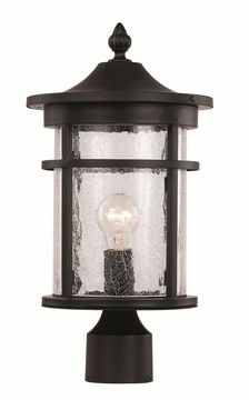 Trans Globe 14.5" Outdoor Post Light – Transitional 40383 Pertaining To Feuerstein Black 16'' H Outdoor Wall Lanterns (Photo 3 of 20)