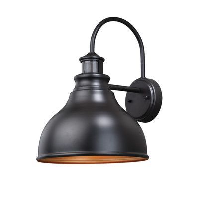 Vaxcel Delano Dualux 1 Light Outdoor Barn Light Size: 1 Regarding Ranbir Oil Burnished Bronze Outdoor Barn Lights With Dusk To Dawn (View 7 of 20)