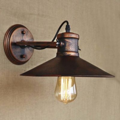 Vintage Mottled Copper 1 Light Small Indoor Barn Led Wall Inside 1 – Bulb Outdoor Wall Lanterns (View 6 of 20)