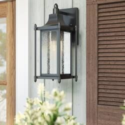 Watterson 3 – Bulb 19.63'' H Beveled Glass Outdoor Wall Inside Faunce Beveled Glass Outdoor Wall Lanterns (Photo 2 of 20)