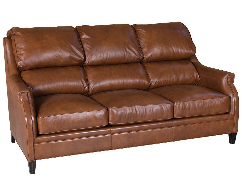 Classic Leather Chatom Sofa 83 | Leather Furniture Usa With Regard To Most Up To Date Leather Bench Sofas (View 12 of 14)