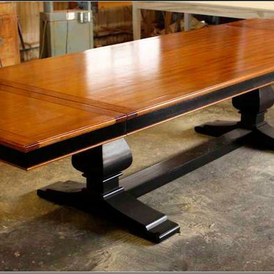 2019 Mahogany Dining Tables Throughout Custom Mahogany Trestle Dining Table Builtmortise (Photo 20 of 20)