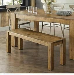 2019 Rustic Dining Table Bench Seat Farmhouse Solid Wood Regarding Rustic Honey Dining Tables (View 9 of 20)