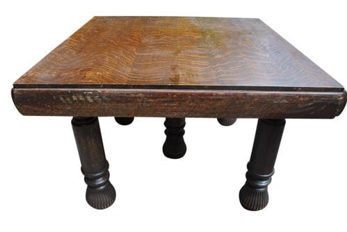 Antique Oak Draw Leaf Dining Table, 5 Leg, Circa 1900 For Well Known Antique Oak Dining Tables (View 7 of 20)