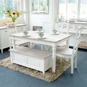 Bayonne White Dining Table Multiple Sizesthe Orchard Regarding Preferred White Dining Tables (View 14 of 20)