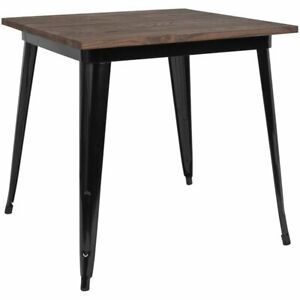 Best And Newest Flash Furniture 32" Square Dining Table In Walnut And With Black And Walnut Dining Tables (Photo 20 of 20)