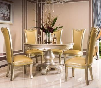 Bisini Luxury Gold Color Dining Table – Buy Dining Room Regarding Best And Newest Gold Dining Tables (View 14 of 20)