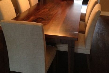 Black And Walnut Dining Tables Intended For Fashionable Rustic Black Walnut Harvest Table Suite With Epoxy And (Photo 16 of 20)