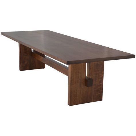 Black Walnut Trestle Table, Custom Madepetersen Intended For Famous Dark Walnut And Black Dining Tables (View 4 of 20)