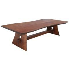 Black Walnut Trestle Table, Custom Madepetersen Pertaining To Most Current Black And Walnut Dining Tables (View 8 of 20)