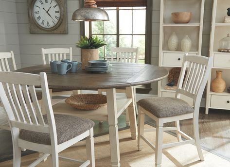 Bolanburg 5 Piece Counter Height Dining Room, Antique With Well Known White Counter Height Dining Tables (Photo 2 of 20)