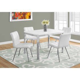 Chrome Metal Dining Tables With Favorite Monarch Dining Table 36"x 48" / Chrome With 8mm Tempered (Photo 5 of 20)