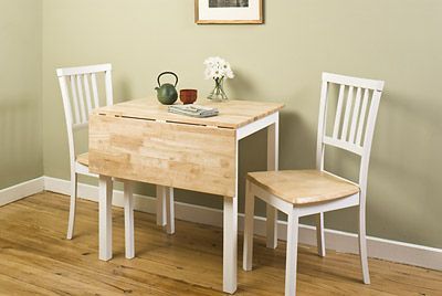 Current Jackson Table White / Natural – No Chairs – Dinette Regarding Gray Drop Leaf Tables (View 3 of 20)