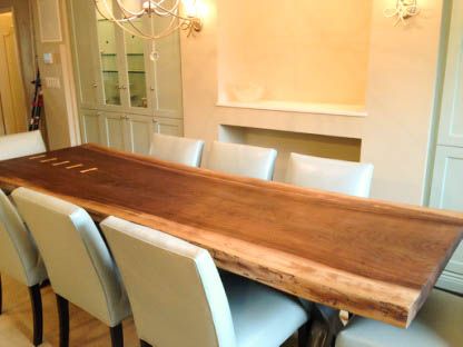 Current Walnut Tove Dining Tables Pertaining To Live Edge Black Walnut Dining Table — Bois & Design (View 17 of 20)