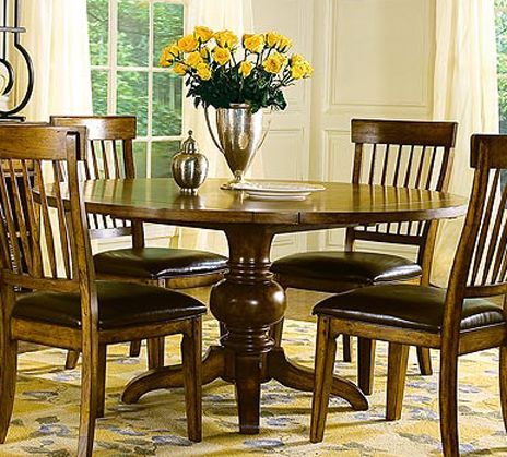 Dinette Tables Regarding Popular Brown Dining Tables With Removable Leaves (View 3 of 20)