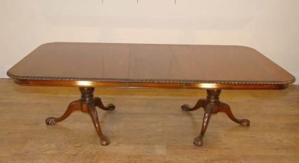 English Mahogany Chippendale Regency Dining Table Tables For Most Recently Released Mahogany Dining Tables (View 16 of 20)