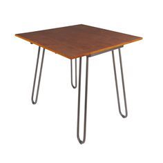 Fashionable Silverwood Furniture Reimagined Henry Cherry And Gray With Regard To Drop Leaf Tables With Hairpin Legs (View 3 of 20)