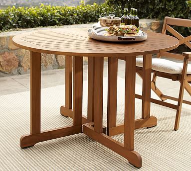Gray Drop Leaf Tables In 2019 Hampstead Teak Round Drop Leaf Dining Table – Honey (Photo 11 of 20)