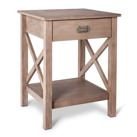 Light Brown Dining Tables Within Fashionable Threshold™ Rustic "x" Accent Table – Light Brown (View 6 of 20)