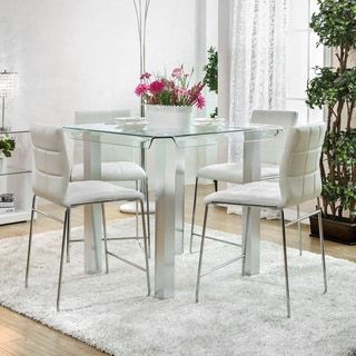 Most Current Silver Dining Tables Throughout Shop Lorin Led Round Dining Table Inspire Q Modern (View 12 of 20)