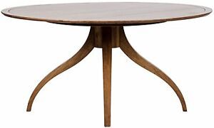 Most Popular Dark Hazelnut Dining Tables Intended For 60" Round Dining Table Solid Walnut Wood Dark Brown Finish (View 14 of 20)