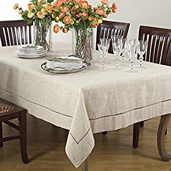 Most Popular Natural Rectangle Dining Tables With Amazon: Natural Beige, Classic Tuscany Hemtitch Design (View 12 of 20)