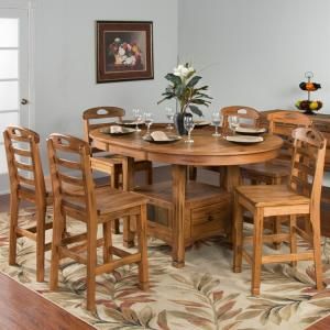 Most Up To Date Rustic Oak & Slate Collection – Rustic Oak Oval Family In Rustic Honey Dining Tables (View 4 of 20)