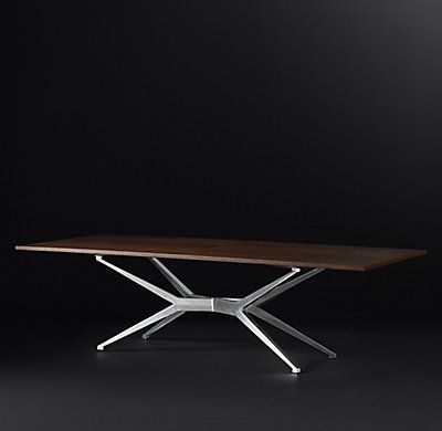 Natural Rectangle Dining Tables Intended For Recent Maslow Spider Rectangular Dining Table (View 19 of 20)