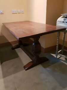 Oak Antique Refectory Dining Table 5' Long (Photo 15 of 20)