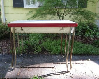 Recent Drop Leaf Tables With Hairpin Legs Intended For Popular Items For Enamel Top On Etsy (View 8 of 20)