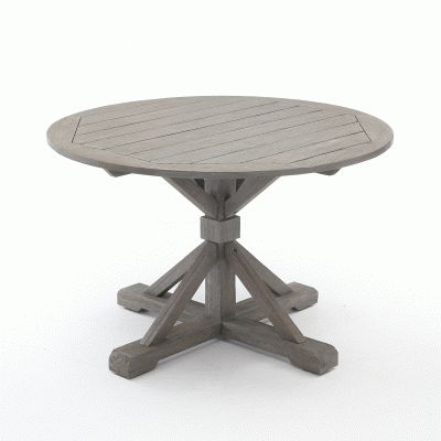 Remington Gray 47" Round Acacia Wood Dining Table – Pier1 Within Latest Gray Dining Tables (Photo 4 of 20)