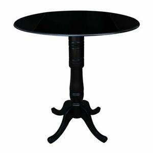 Round Pedestal Dining Tables With One Leaf Within Most Recent 42" Round Dual Drop Leaf Pedestal Table  (View 13 of 20)