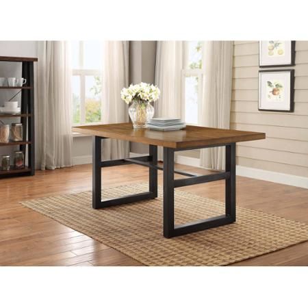 Rustic Honey Dining Tables Throughout 2020 Better Homes And Gardens Mercer Dining Table – Walmart (View 6 of 20)