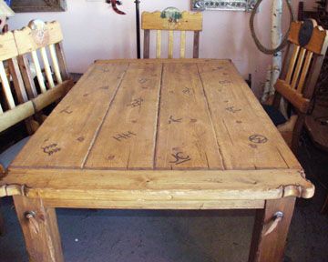 Rustic Honey Dining Tables With Regard To 2020 Kitchen Counter Design Rustic Dining Table Handmade (Photo 13 of 20)
