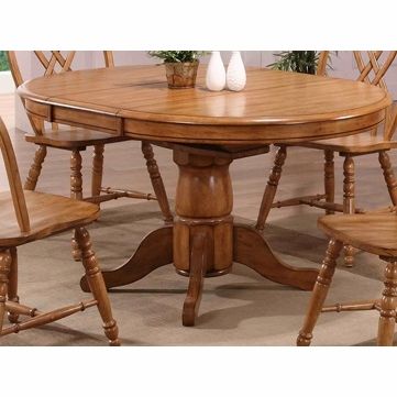 Rustic Honey Dining Tables Within Well Known Eci Furniture – Missouri Rustic Oak Round Dining Table (View 18 of 20)
