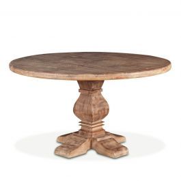 San Rafael 48" Round Dining Table Antique Oak In Recent Reclaimed Teak And Cast Iron Round Dining Tables (View 12 of 20)