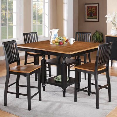 Silver Dining Tables With Most Current Buy Steve Silver Candice 5 Piece 54x42 Counter Height Set (Photo 2 of 20)