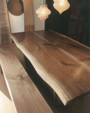Slab Dining Tables, Walnut (View 7 of 20)
