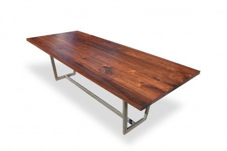 Table, Handmade Table, Dining Pertaining To Black And Walnut Dining Tables (View 14 of 20)